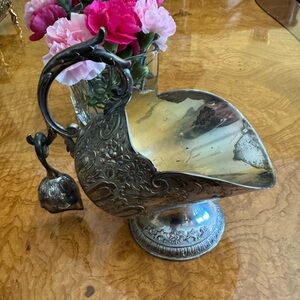 Vintage  Silvert Tone 2 pieces Suger Dish